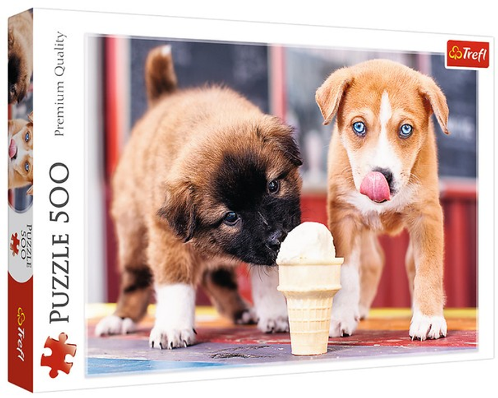 Puzzle Trefl Pora na lody 500 elementów 37272 (5900511372724) - obraz 1