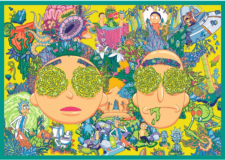 Zestaw Puzzle Trefl Zakręcony świat Ricka i Morty'ego 4 x 250 elementów 13338 (5900511133387) - obraz 3