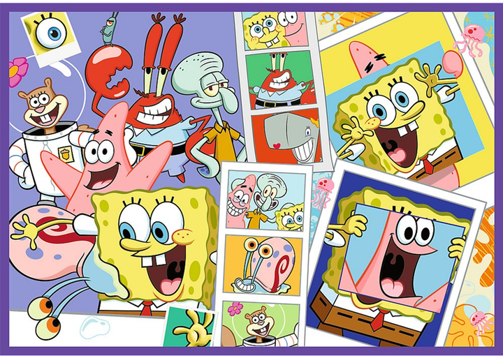 Zestaw Puzzle Trefl Szalony świat Sponge Boba 4 x 250 elementów 13342 (5900511133424) - obraz 4