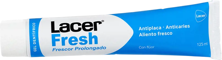 Zestaw past do zębów Lacer Fresh 2 x 125 ml (ZES8430340059512) - obraz 2