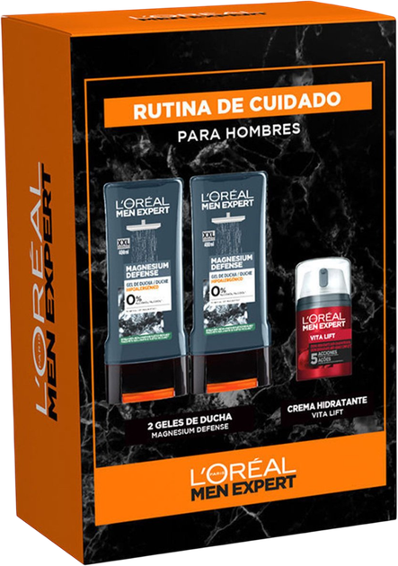 Набір L'Oreal Paris Men Expert Крем для обличчя 50 мл + Гель для душу 2 x 400 мл (8445098343790) - зображення 1
