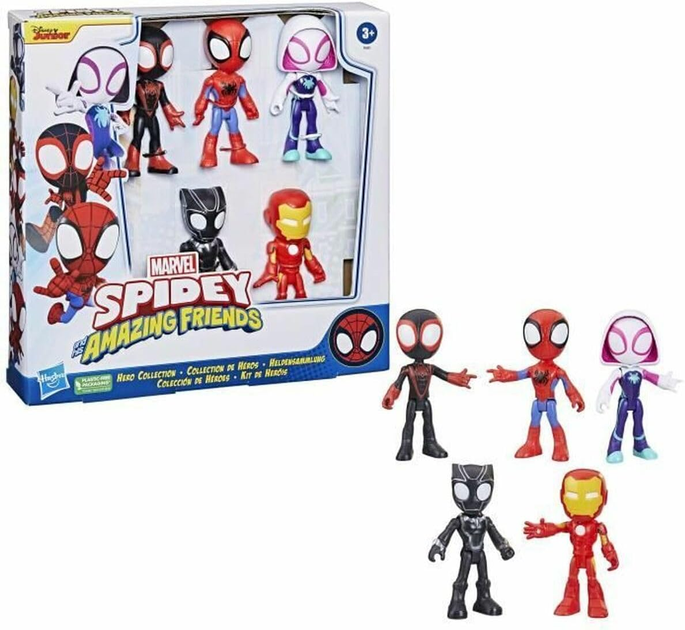 Zestaw figurek Hasbro Marvel Disney Junior F8401 Marvel Spidey i jego niesamowici przyjaciele 5 szt (5010996141767) - obraz 4