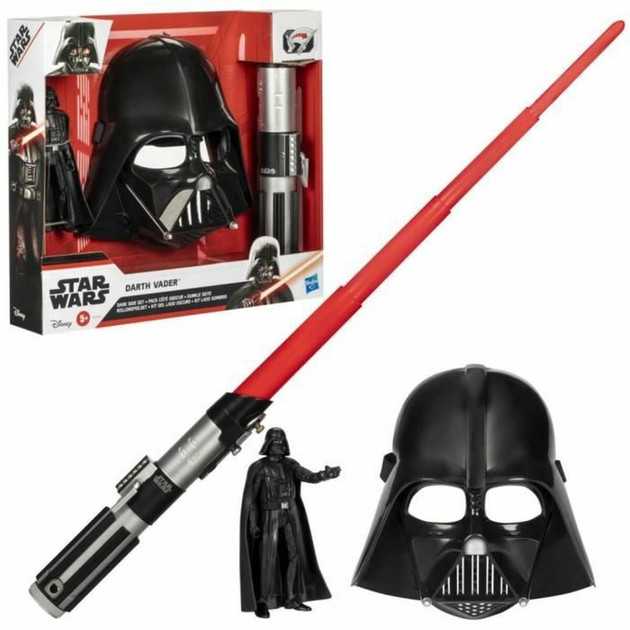 Figurka Hasbro Disney Star Wars G0308 Darth Vader Dark Side + Maska + Miecz Czarna (5010996237354) - obraz 2