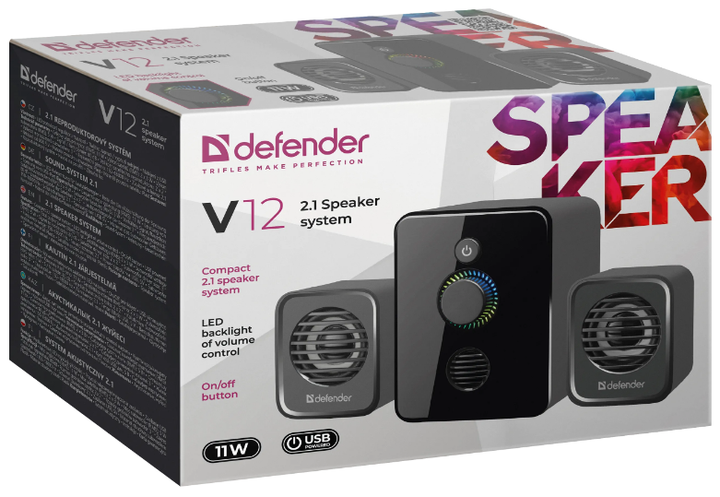 Акустика Defender 2.1 V12, 11Вт USB (65212) (6857923) - зображення 4