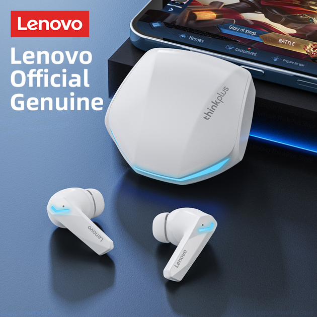 Оригинальные TWS наушники Lenovo GM2Pro White - Фото 5 Оригинальные TWS наушники Lenovo GM2Pro White - изображение 5