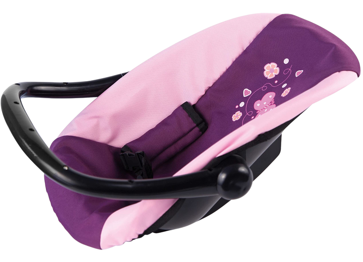 Fotelik samochodowy dla lalek Bayer Deluxe Różowo-śliwkowy 44 cm 67657AA (4003336676570) - obraz 4