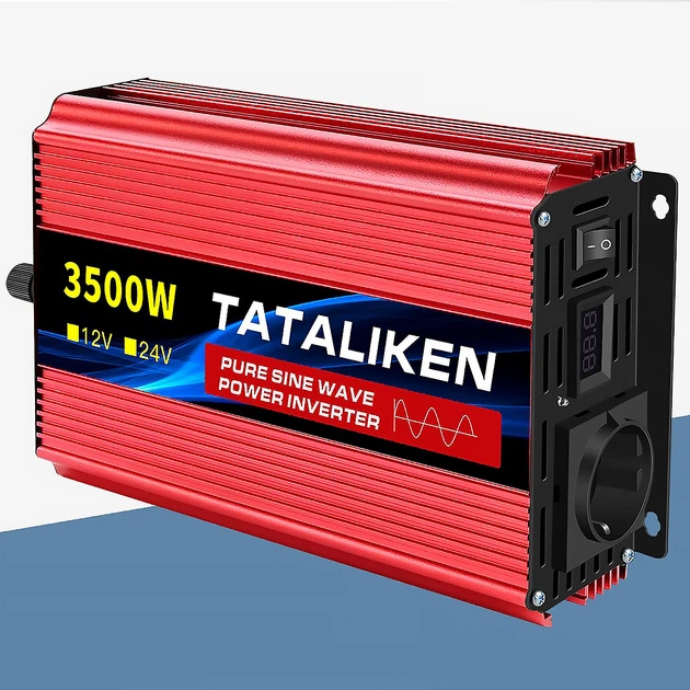Інвертор TATALIKEN 3500 Вт 12V на 220V - перетворювач напруги, чиста синусоїда (К29) - зображення 8