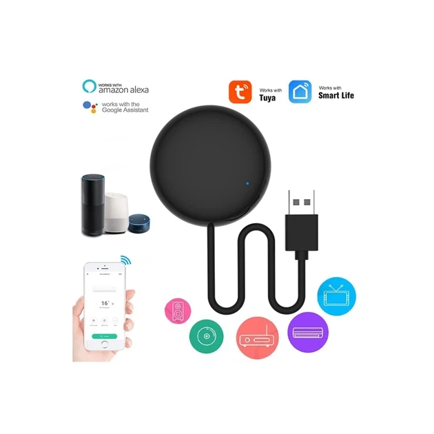 Универсальный Wi-Fi ИК пульт Tuya SmartLife чёрный (PDU) - изображение 6