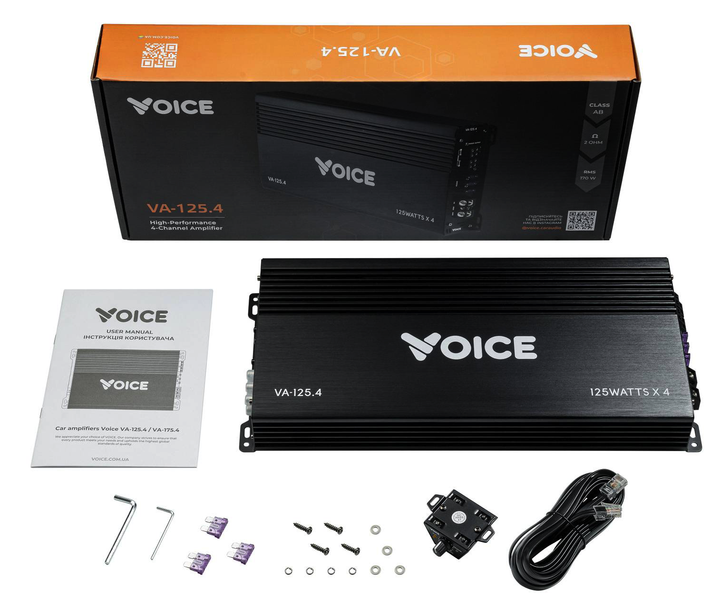 4-канальний підсилювач Voice VA-125.4 - зображення 5