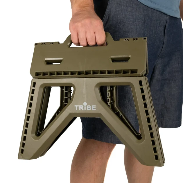 Легкий складаний пластиковий стілець Tribe Camp Chair Low для природи (T-EF-0001-olive) - изображение 7