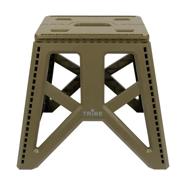 Складаний стілець Tribe Camp Chair High для кемпінгу та відпочинку, витримує 100 кг (T-EF-0002-olive) - изображение 2