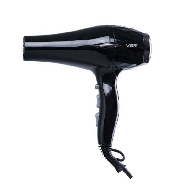 Фен для волос VGR V-413 Professional Hair Dryer профессиональный фен с ионизацией и концентраторами 2200 Вт Черный - изображение 2