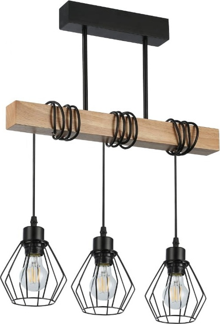 Żyrandol wiszący DPM SL-3775 3 x E27 Black (5906881231654) - obraz 1