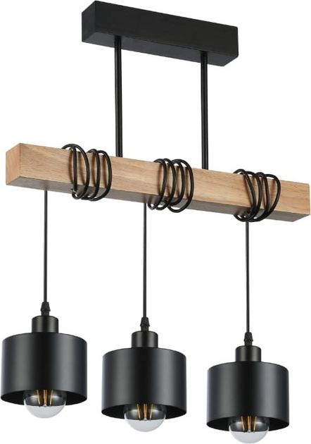 Żyrandol wiszący DPM SL-4195 3 x E27 Black (5906881231678) - obraz 1