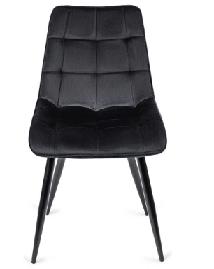 Стул мягкий со спинкой Velka Chic Bluvel 50 Velvet VBl50 черный - изображение 2