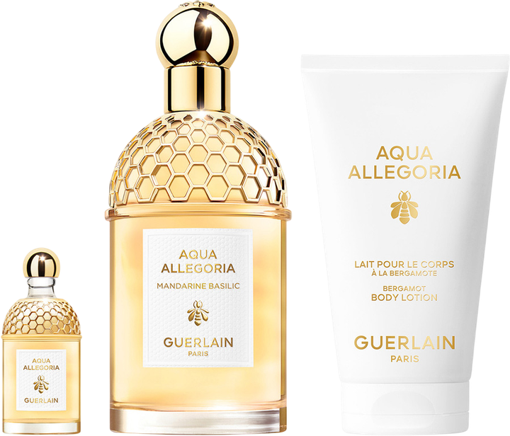 Набір для жінок Guerlain Aqua Allegoria Туалетна вода 125 мл + Мініатюра Туалетна вода 7.5 мл + Лосьйон для тіла 75 мл (3346471000093) - зображення 2
