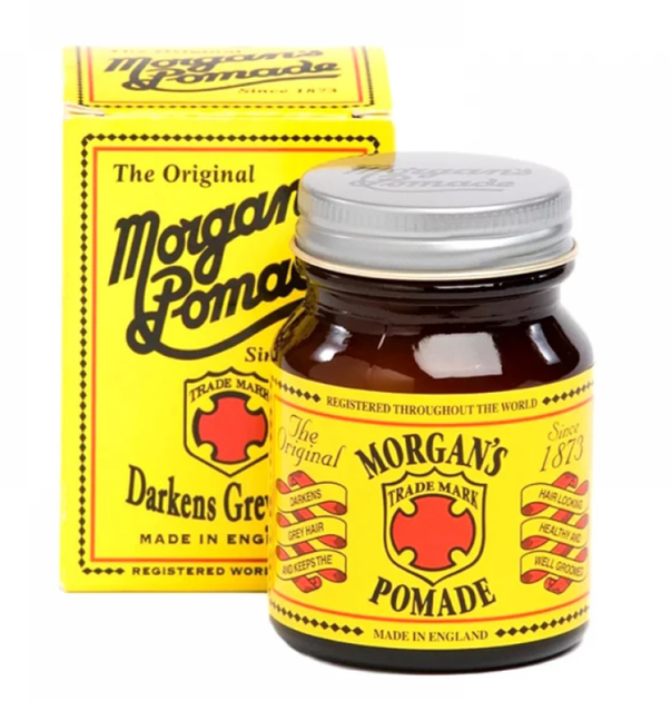 Помада для затемнения волос Morgan's Hair Darkening Pomade 50 г — для мужской укладки волос и барбершопа - Фото 1 Помада для затемнения волос Morgan's Hair Darkening Pomade 50 г — для мужской укладки волос и барбершопа - изображение 1