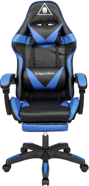 Геймерське крісло Kruger & Matz GX-150 Black/Blue (5901890068604) - зображення 1