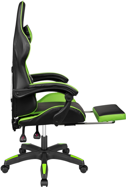 Fotel gamingowy Kruger & Matz GX-150 Black/Green (5901890068628) - obraz 6