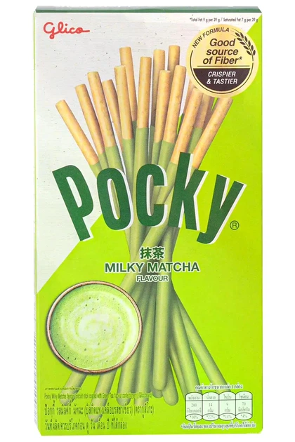 Бісквітні палички покі Glico зі смаком молочної матчі 35 г - зображення 2