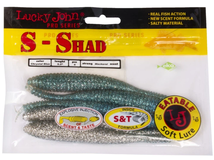 140133-T05 Слаг двухцветный 5.2" S-Shad Lucky John *5 - изображение 3