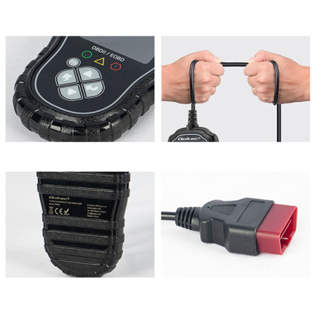 Автосканер Qoltec Digital OBD2 EOBD diagnostic Tester ProLine 8V-25V Dual System (5901878506852) - зображення 5