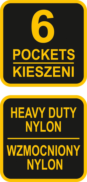 Pas monterski na narzędzia VOREL z poliestru 6 kieszeni 2 przesuwne sekcje i taśmowy uchwyt (78752) (5906083032714) - obraz 4