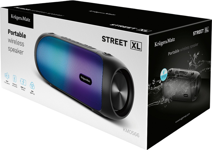 Głośnik przenośny Kruger&Matz Street XL Black (KM0566) - obraz 9