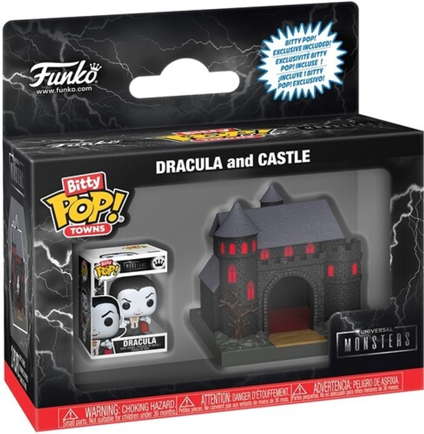 Zestaw Funko Pop Town Universal Monsters Zamek Draculi 2 szt 88814 (889698888141) - obraz 1