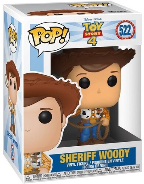 Фігурка Funko Pop Disney Toy Story 4 Woody 9.5 см 522 37383 (889698373838) - зображення 1