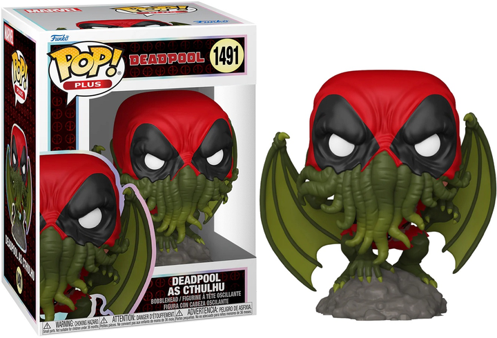 Figurka Funko Pop Plus Deadpool Literary Classics Cthulhu 9.7 cm 1491 83984 (889698839846) - obraz 2