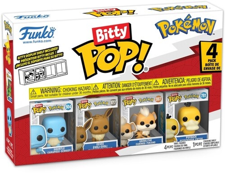 Zestaw figurek Funko Pop Bitty Pop Pokemon Squirtle 4 szt 81135 (889698811354) - obraz 1