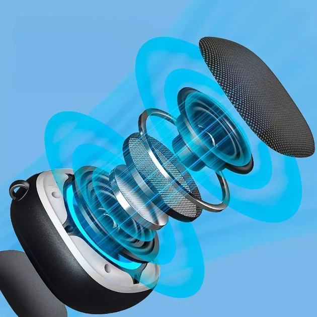 Портативна блютуз bluetooth колонка Proove 6W міні акустика з підсвіткою та вологозахистом IPX4 для музики на активному відпочинку і подорожей - Фото 4 Портативна блютуз bluetooth колонка Proove 6W міні акустика з підсвіткою та вологозахистом IPX4 для музики на активному відпочинку і подорожей - зображення 4
