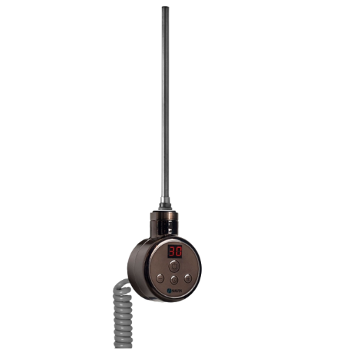 ТЕН для рушникосушки 1/2" Navin Digital 300 Вт з таймером Чорний - зображення 3