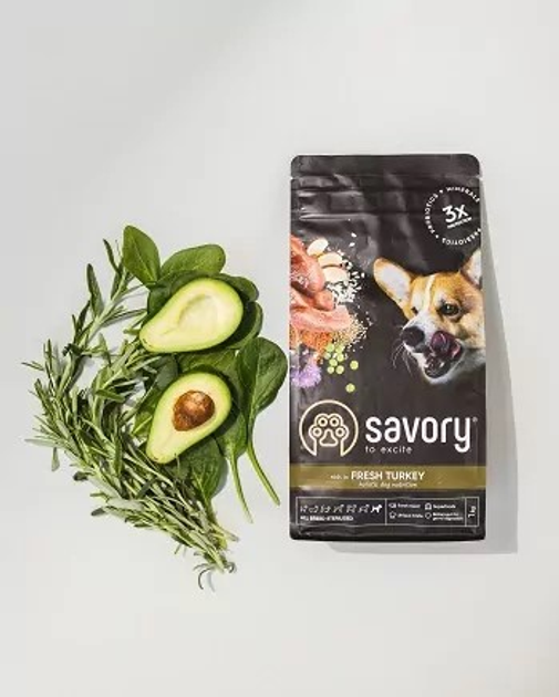 Sucha karma dla dorosłych psów sterylizowanych wszystkich ras Savory z indykiem 1 kg (4820232631492) - obraz 5
