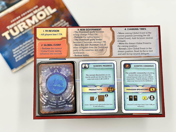 Додаток для настільної гри Lautapelit Terraforming Mars: Turmoil (видання данською) (LPFI7533) (6430018275338) - зображення 5