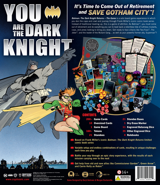 Gra planszowa Cryptozoic Entertainment Batman: The Dark Knight Returns (edycja angielska) (CRY28944) (814552028944) - obraz 5