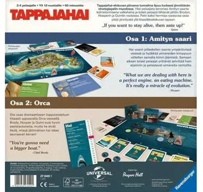 Настільна гра Ravensburger Jaws Tappajahai (видання фінською) (27049) (4005556270491) - зображення 5