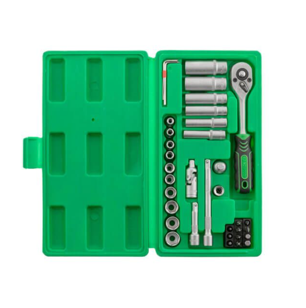 Набор инструмента Intertool 1/4" 36 ед. (ET-6036SP) - изображение 3