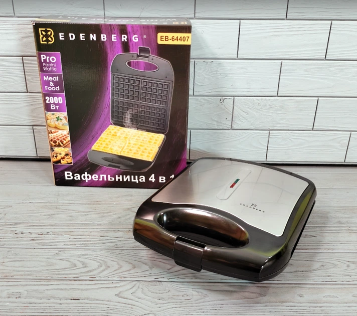 Вафельница тостер Edenberg 4 в 1 2000Вт (EB-64407) - изображение 6