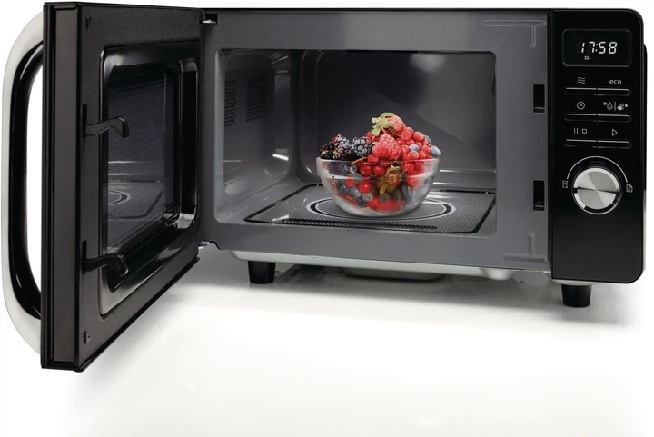 Мікрохвильова піч GORENJE MO20S4BC, 20л, 700Вт, чорна - Фото 5 Мікрохвильова піч GORENJE MO20S4BC, 20л, 700Вт, чорна - изображение 5