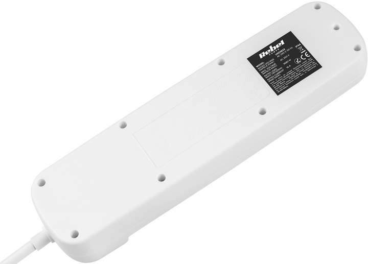 Listwa zasilająca Rebel 5 gniazd 1.5 m (5901890113427) - obraz 3