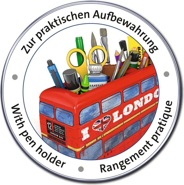 Пазл Ravensburger London bus 3D 216 елементів 12534 (4005556125340) - зображення 4