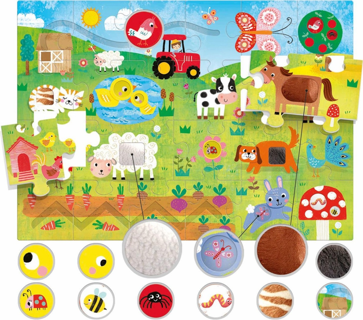 Puzzle Headu Montessori Farma 19 elementów 50.55768 (8057592355768) - obraz 2