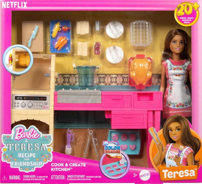 Набір Mattel Barbie і Тереза Рецепт дружби Тереза на кухні 30 см JCT06 (194735275502) - зображення 1