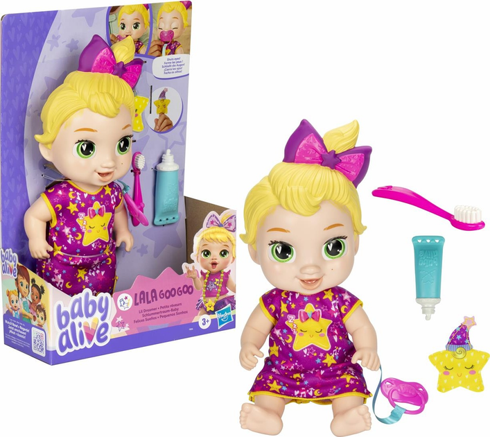 Пупс Hasbro Baby Alive Bedtime Baby Lala GooGoo Lil Dreamer Doll 28 см F9856 (5010996243720) - зображення 2
