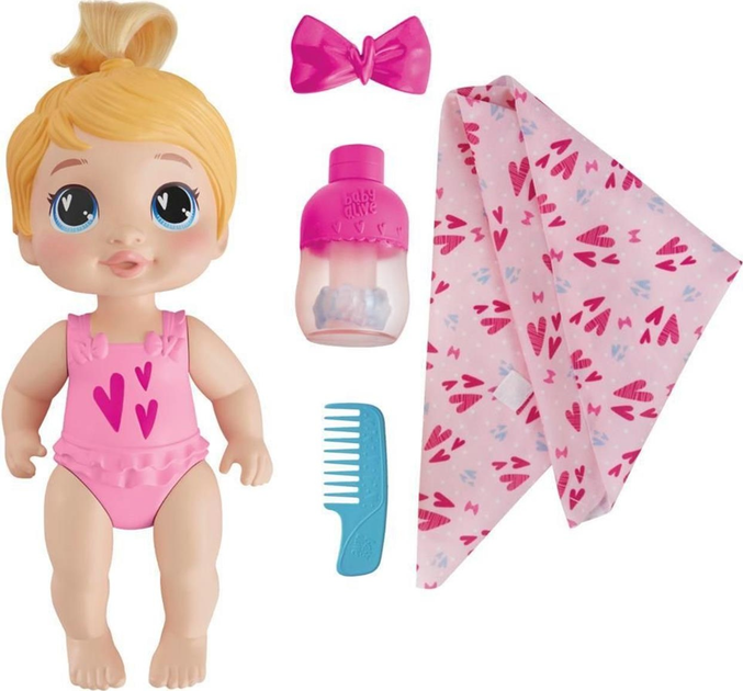Lalka Bobas Hasbro Baby Alive Shampoo Snuggle Harper Hugs Doll 28 cm F9119 (5010996211095) - obraz 2