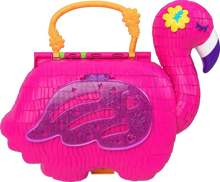 Набір Mattel Polly Pocket Flamingo піньята вечірка HGC41(194735048304) - зображення 2
