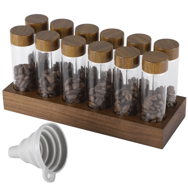 Сіт ємностей Coffee Beans Storage Tubes 12 шт. для кави Store - Фото 1 Сіт ємностей Coffee Beans Storage Tubes 12 шт. для кави Store - зображення 1