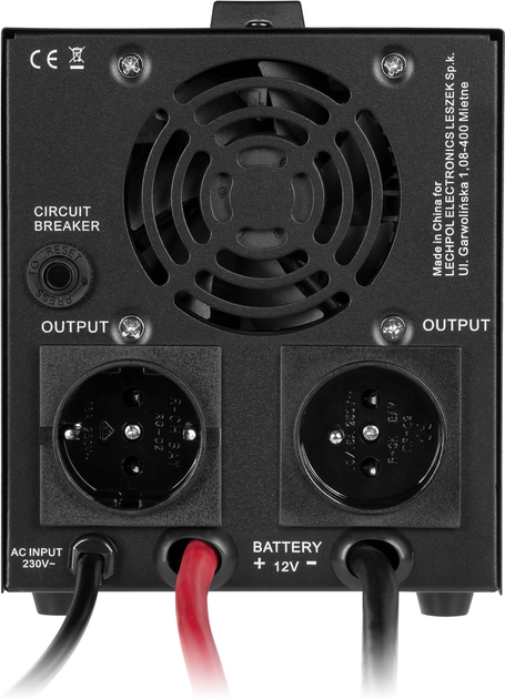 ДБЖ Kemot PROsinus-800-LFP4 500 Вт/800 ВА Black (URZ3405-LFP4) - зображення 3